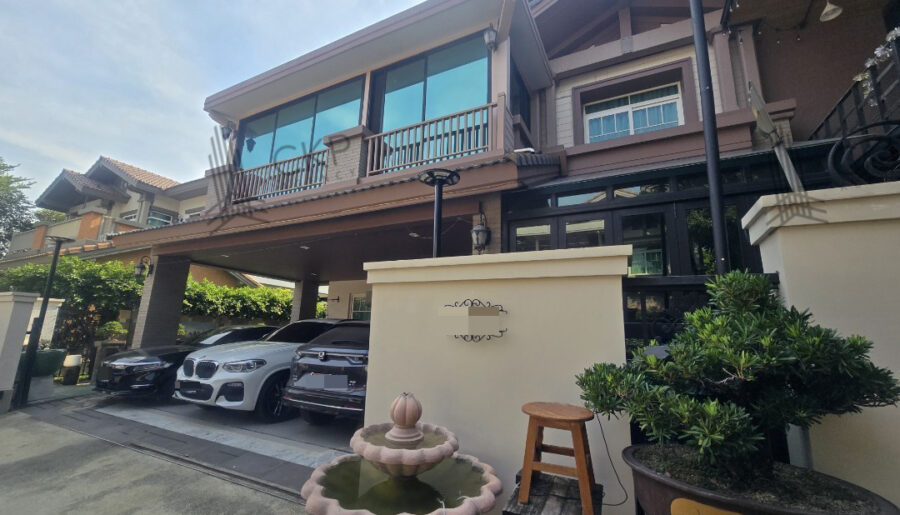 บ้านเดี่ยว มบ.นันทวัน บางนา กม.7 พร้อมบ่อปลาขนาดใหญ่และโซนพักผ่อน