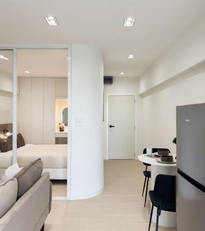 อังเกต คอนโด (รีโนเวทใหม่) ฟรีเฟอร์นิเจอร์ครบชุด ตรงปก พร้อมอยู่