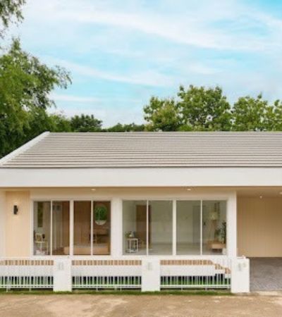 บ้านสไตล์มินิมอล บิ้วอินทั้งหลัง Corinth Village,ใกล้ตลาดท่ารั้ว