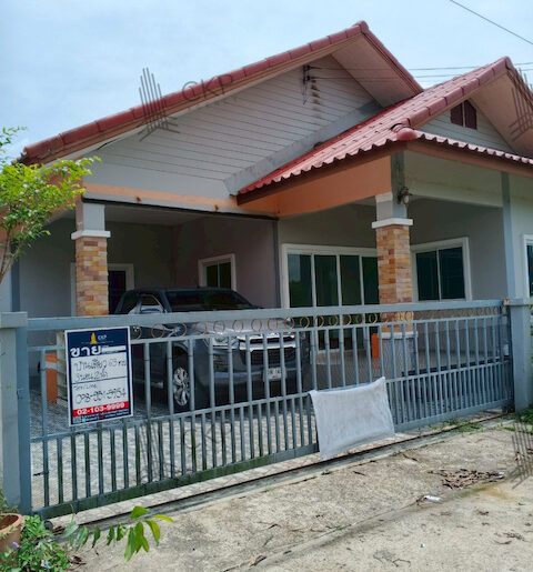 บ้านเดี่ยว 63 ตร.วา ใกล้ถนนเชิงเนิน-ซากบก ไม่ไกลตัวอำเภอเมืองระยอ