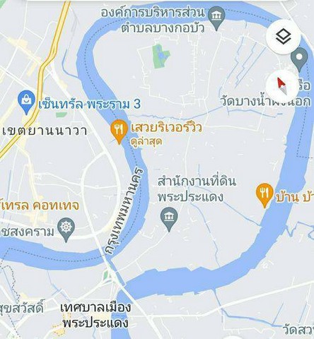 ขายที่ดินติดแม่น้ำเจ้าพระยา ถนนพระราม 3