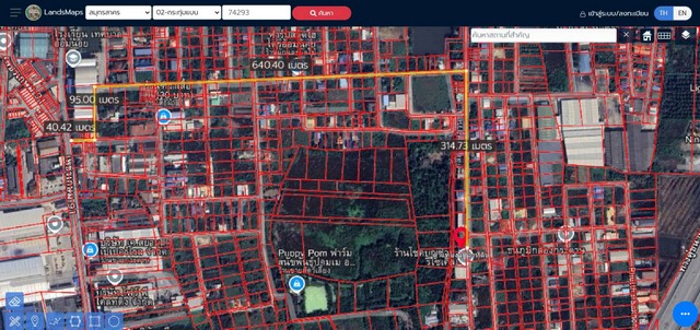 ขายที่พุทธสาคร ขายที่เพชรเกษม87 ผังเมืองสีเหลือง ใกล้เทศบาลอ้อมน้