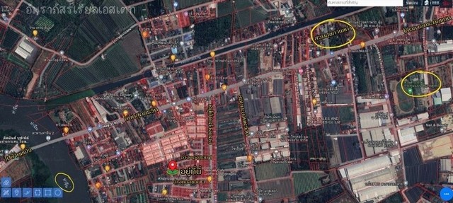 ขายที่ดินพร้อมสิ่งปลูกสร้างหลัง หมู่บ้านอ่างทองธานี ใกล้ใกล้วัดท่