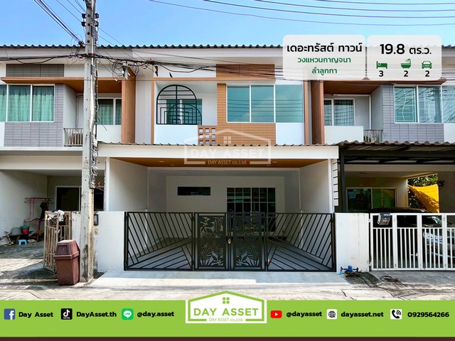 มบ.เดอะทรัสต์ ทาวน์ วงแหวน-ลําลูกกา เนื้อที่ 19.8 ตร.ว. ราคา 2.19