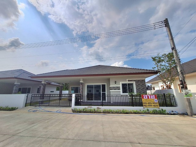 ขายบ้านเดี่ยวชั้นเดียว 62 ตร.วา แบบปั้นหยามินิมอล หมู่บ้านพุทธศ