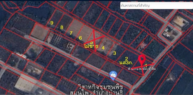 ขายที่ดิน347ว.700,000บ.ถนน น้ำไฟ ต.บ้านธิ ลำพูน