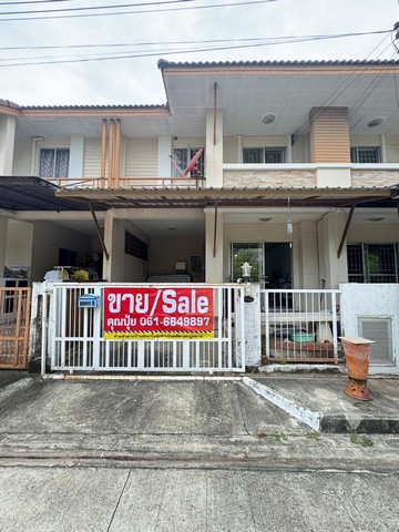 ขายทาวน์เฮ้าส์ 2 ชั้น 4 นอน 2 น้ำ ม.กานดา บ้านริมคลอง 3 พันท้ายนร