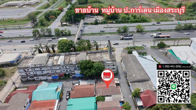 ขายบ้านเดี่ยวเมืองสระบุรี ป.การ์เด้นใกล้เซนจอห์นแมรี่2กม.โทร09344