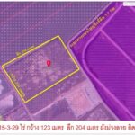 ขายที่ดินสีม่วงสร้างโรงงาน บ้านโพธิ์ เนื้อที่ 15-3-29 ไร่