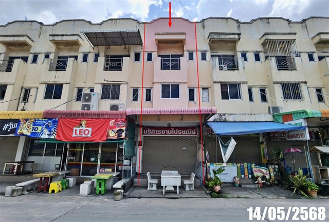 ขายอาคารพาณิชย์ 3 ชั้นหมู่บ้าน บุญนคร ถ.บ้านเก่า-พานทอง ชลบุรี