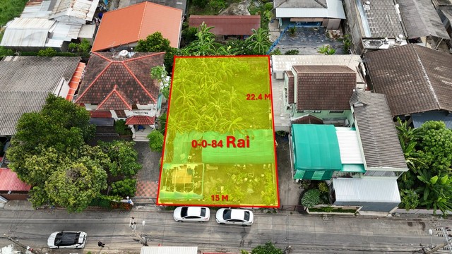 ขายที่ดินนวมินทร์ 42 แปลงสวยสี่เหลี่ยมผืนผ้า ถมแล้วสูงกว่าถนน