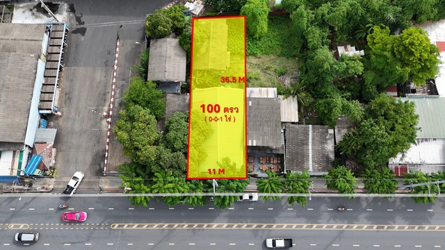 ขายที่ดินประชาอุทิศ ตรงข้ามตลาด ใกล้ห้างสรรพสินค้า ใกล้ทางด่วน