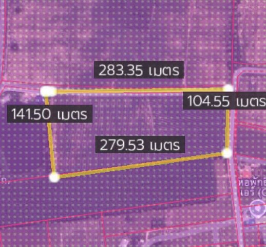 ขายที่ดินผังม่วงศรีราชาชลบุรี เนื้อที่ 21-2-0.7 ไร่