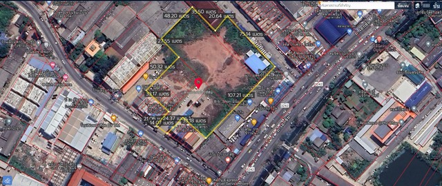 ขายที่เปล่าติดถนนเอกชัยบ่อดิน ผังเมืองสีชมพู ทำเลทอง