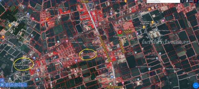 ขายที่เปล่าติดถนนหลักห้า..อำเภอดำเนินสะดวกราชบุรี ทำเลดีธุรกิจ