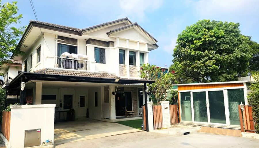 ขายบ้าน 87 ตรว 4 ห้องนอน หมู่บ้านมัณฑนา เลค วัชรพล ถนนสุขาภิบาล 5