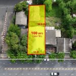 ขายที่ดินประชาอุทิศ ตรงข้ามตลาด ใกล้ห้างสรรพสินค้า ใกล้ทางด่วน