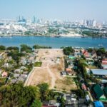 ขายที่ดินในคุ้งบางกะเจ้า ติดแม่น้ำเจ้าพระยา ราคาถูก 18-0-76.4 ไร