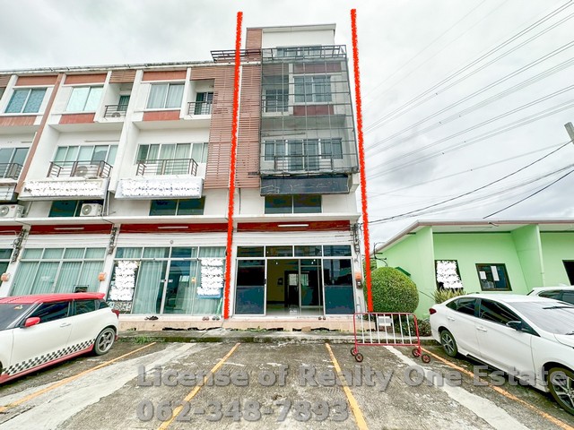 ให้เช่า อาคารพาณิชย์ หลังมุม ติดถนนเมน ม.ประชาสุข แสมดำ พระราม 2