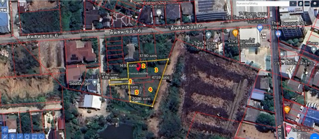 ขายที่ดินเปล่าปากเกร็ด ซ.ต้นสน 6 ใกล้สถานีรถไฟฟ้า MRT สายชมพู