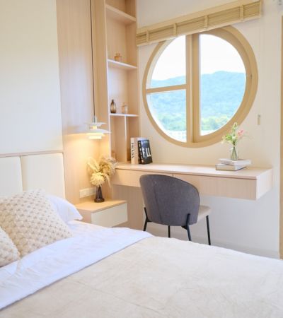 คอนโดธารทิพย์ การ์เด้นเพลส ตรงข้ามคณะวิศวะ มีระเบียงกว้าง วิวดอยส