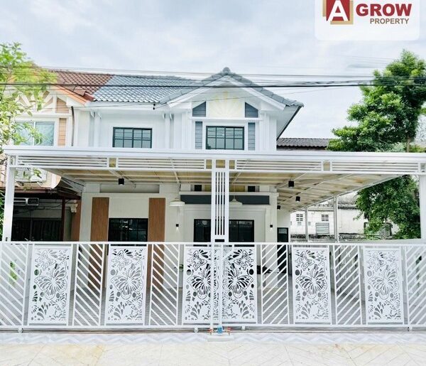 หมู่บ้านพฤกษา 12A พหลโยธิน-สายไหม ตกแต่งครบ พร้อมเข้าอยู่