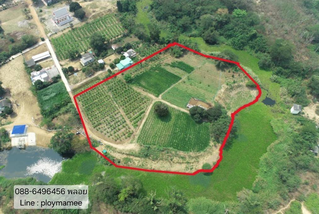 ขายที่ดินเปล่าปราณบุรี ติดน้ำเกือบทั้งแปลง 240 ม. ใกล้ค่ายธนะรัช