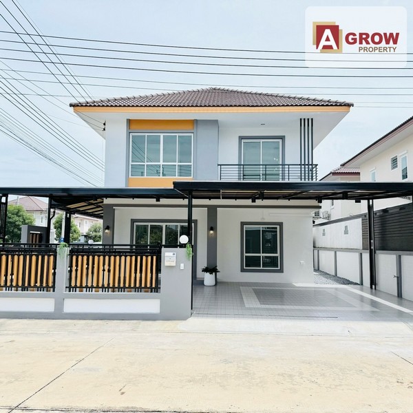 หมู่บ้านนนทวีวิลล์ 7 ถนนสกุลดี หลังมุม ทำเลสวย ตกแต่งครบ พร้อมเข้