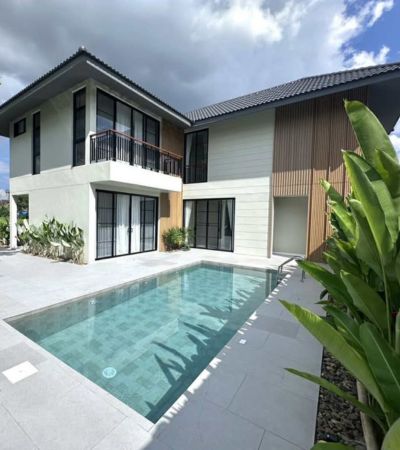 พูลวิลล่าส่วนตัว สไตล์โมเดิร์นลักชัวรี่ สร้างใหม่ เงียบสงบเป็นส่ว