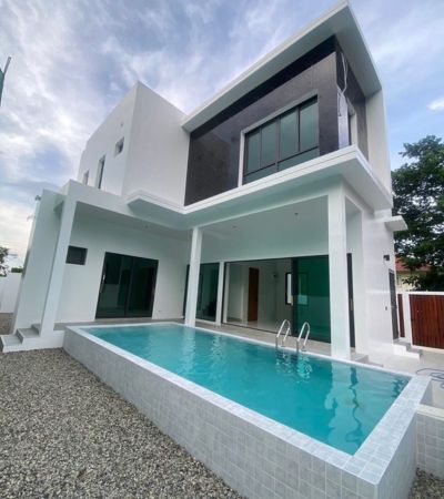 พูลวิลล่าส่วนตัว หลังสุดท้าย ในโซนป่าแดด ใกล้ รร.นานาชาติ 10 นาที