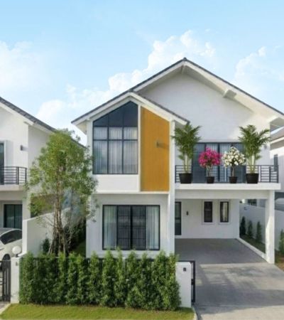 บ้านใหม่หลังใหญ่ ใกล้กาดฝรั่ง ในโครงการธารธารา Tantara (หางดง)