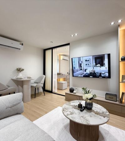 ศรีธนาคอนโด 2 ห้องวิวเมืองและภูเขา สวย ครบ ตรงปกทุกมุม คอนโดแต่งค