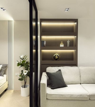 ศรีธนาคอนโด 2 คอนโดแต่งครบ กั้นครัวเป็นสัดส่วน ย่านนิมมาน เมญ่า ม