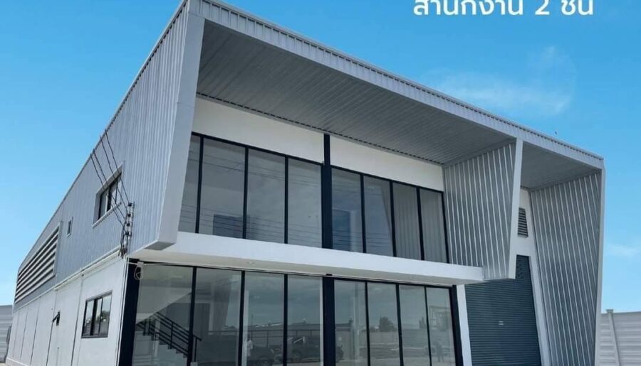 ขายที่ดินพร้อมสร้าง โกดัง ออฟฟิศ โครงการ มังกรทอง จ.นนทบุรี โทร. 061-8416555