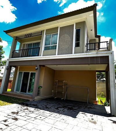 หมู่บ้านภัสสร สันกำแพง บ้านเดี่ยว 2 ชั้น ทำเลดีโซนตลาดเจริญเจริญ