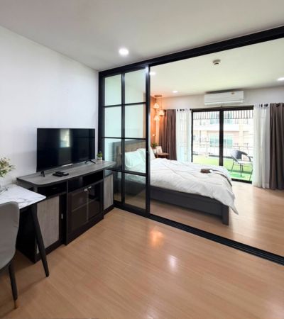 สิริธารา คอนโด ใกล้โซนสนามบินเชียงใหม่ เฟอร์ฯ เครื่องใช้ไฟฟ้าครบ