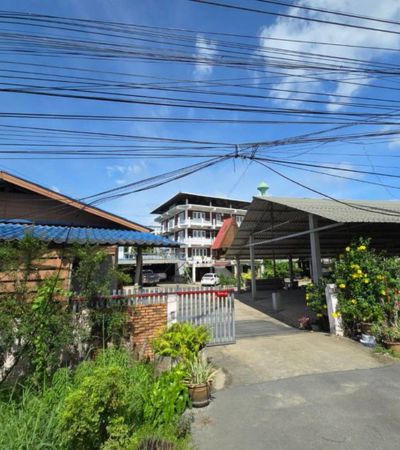 ที่ดินพร้อมสิ่งปลูกสร้าง 769 ตร.วา ติดถนนซุปเปอร์ไฮเวย์ ตรงข้ามไท