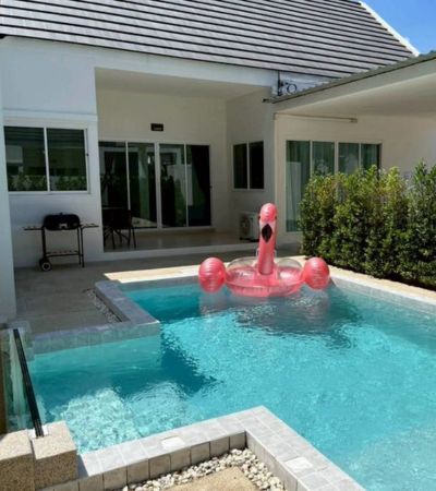 พูลวิลล่าส่วนตัวใกล้มหาลัย บรรยากาศส่วนตัว เงียบสงบ เหมือนอยู่รีส