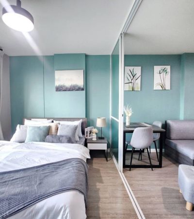 D Condo Ping ห้องรีโนเวท ลมเย็นสบายทั้งปี เฟอร์นิเจอร์ครบชุด