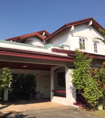 บ้านเดี่ยวหลังมุม ในโครงการปาล์มสปริงส์เพลซ หนองหอย พื้นที่บ้านกว