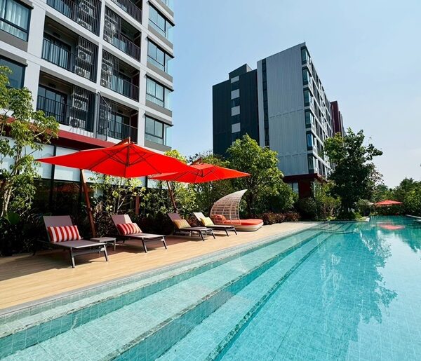 Dcondo Vivid Rangsit ใกล้ ม.กรุงเทพ พร้อมอยู่ Fully Furnished แต่งครบ โทร 065-4496399