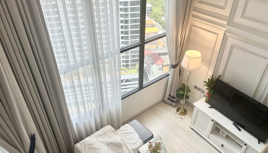 ให้เช่าคอนโด Knightbridge Prime Sathon ใจกลางสาทร 1 ห้องนอน 1 น้ำ ชั้น 29 วิวเมือง ติดรถ BRT