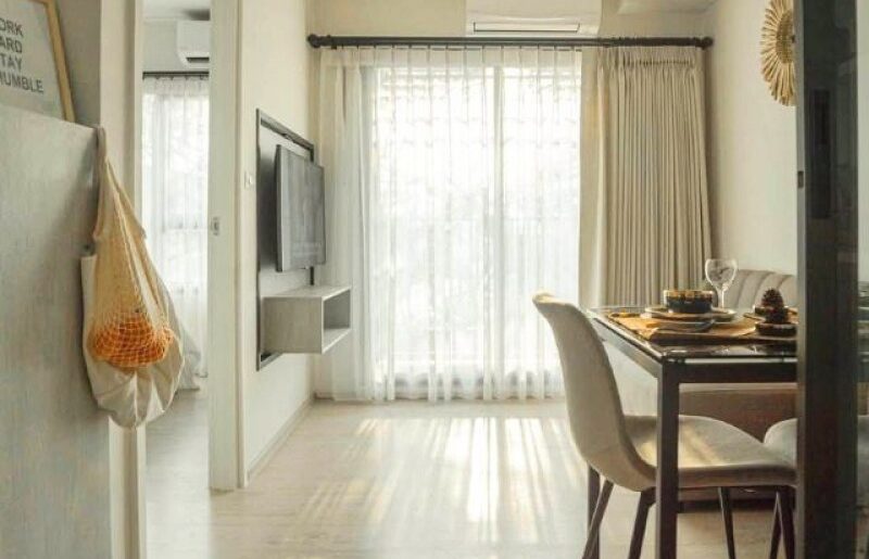 Escent Park Ville ห้องใหม่สวย บรรยากาศร่มรื่น เฟอร์นิเจอร์ครบ ติด