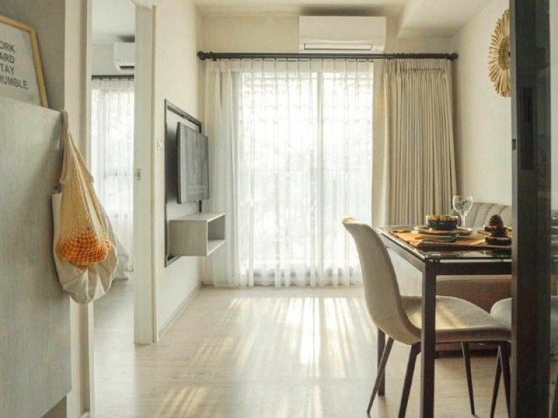 Escent Park Ville ห้องใหม่สวย บรรยากาศร่มรื่น เฟอร์นิเจอร์ครบ ติด