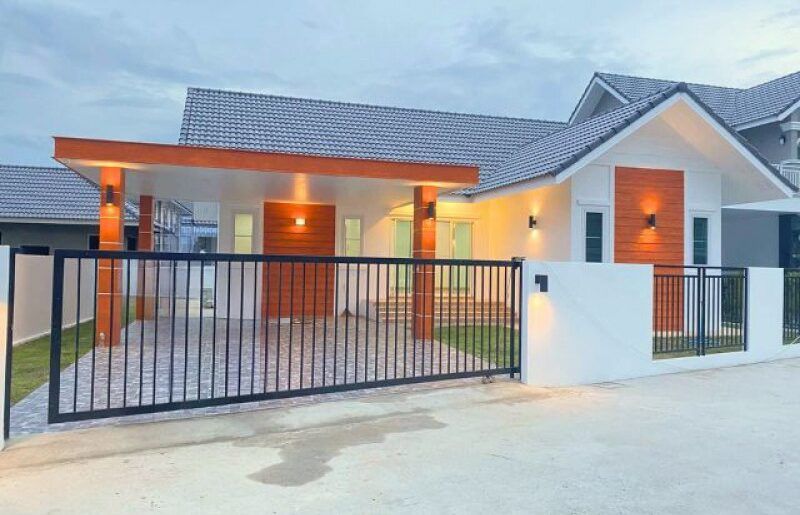 บ้านเดี่ยวชั้นเดียว หนองจ๊อม, สันทราย ทำเลสงบ ใกล้เมือง + น้ำไม่ท
