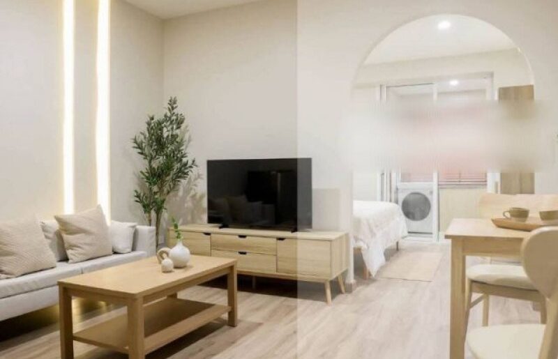 ศรีอนันต์คอนโด ห้องรีโนเวทใหม่ สไตล์มินิมอล พร้อมอยู่ ใกล้ห้างเซ็