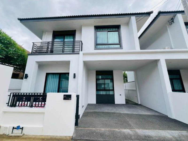 บ้านสร้างใหม่ สไตล์ Contemporary Modern โซนกาดฝรั่ง หางดง 500 เมต