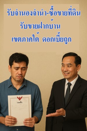 ประกาศ ที่ดิน รับจำนองจำนำที่ดินดอกเบี้ยถูกภาคใต้ ใจดีให้คำปรึกษาฟรี,ปัตตานียะลานราธิวาส ในเขตสงขลาพัทลุงสตูล ตรงกับนายทุนคุยง่าย ไม่ผ่านนายหน้า