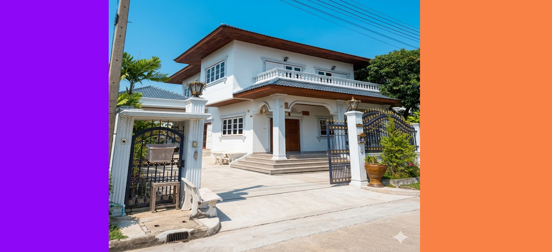 ขาย บ้านเดี่ยว ใกล้กรุงเทพ หลังใหญ่ บ้านเดี่ยวพื้นที่ใหญ่ราคาดี บ้านเดี่ยวใกล้ถนนเอกชัยสมุทรสาคร บ้านมือสองเอกชัยพระราม2