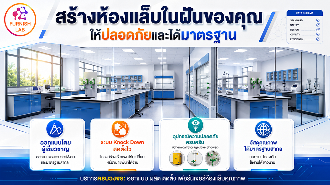 สินค้า มาตรฐานISO รับผลิตตามความต้องการเฟอร์นิเจอร์ห้องแล็บ ออกแบบครบวงจร จำหน่าย มาตรฐานห้องปฏิบัติการ
